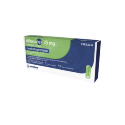 Difenadex 25 mg 10 capsulas blister al pvc aclar pctfe