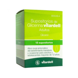 Supositorios de glicerina vilardell adultos 3 g 18 supositorios