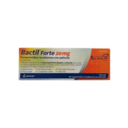 Bactil forte 20 mg 10 comprimidos recubiertos