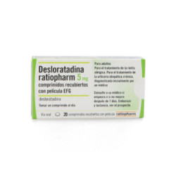 Desloratadina ratiopharm efg 5 mg 20 comprimidos recubiertos
